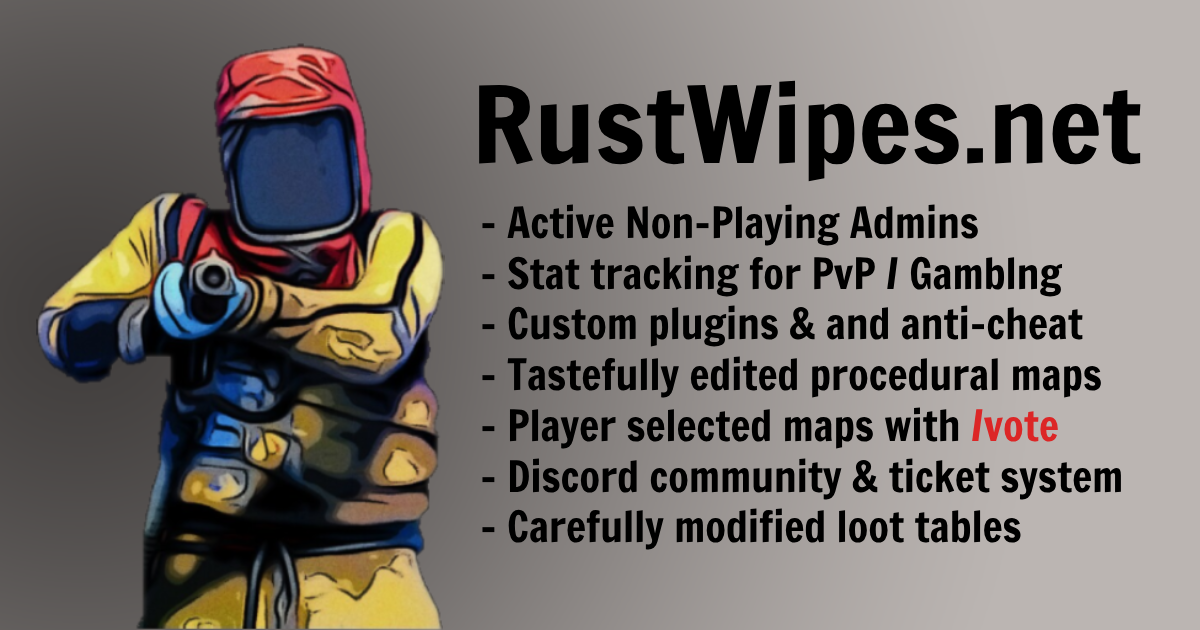 Rust wipes our servers